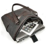 Custom Urban Laptop Tote - Charcoal w/Black Trim - 5